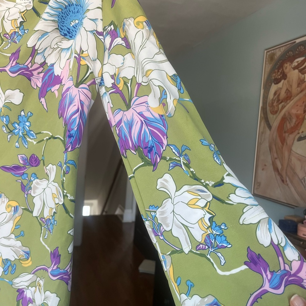 Tuckernuck Green Floral One-Shoulder Maxi Dress - Picture 7 of 15